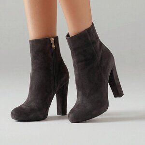 Genuine Prada Brown Suede Angle Boots Size 40